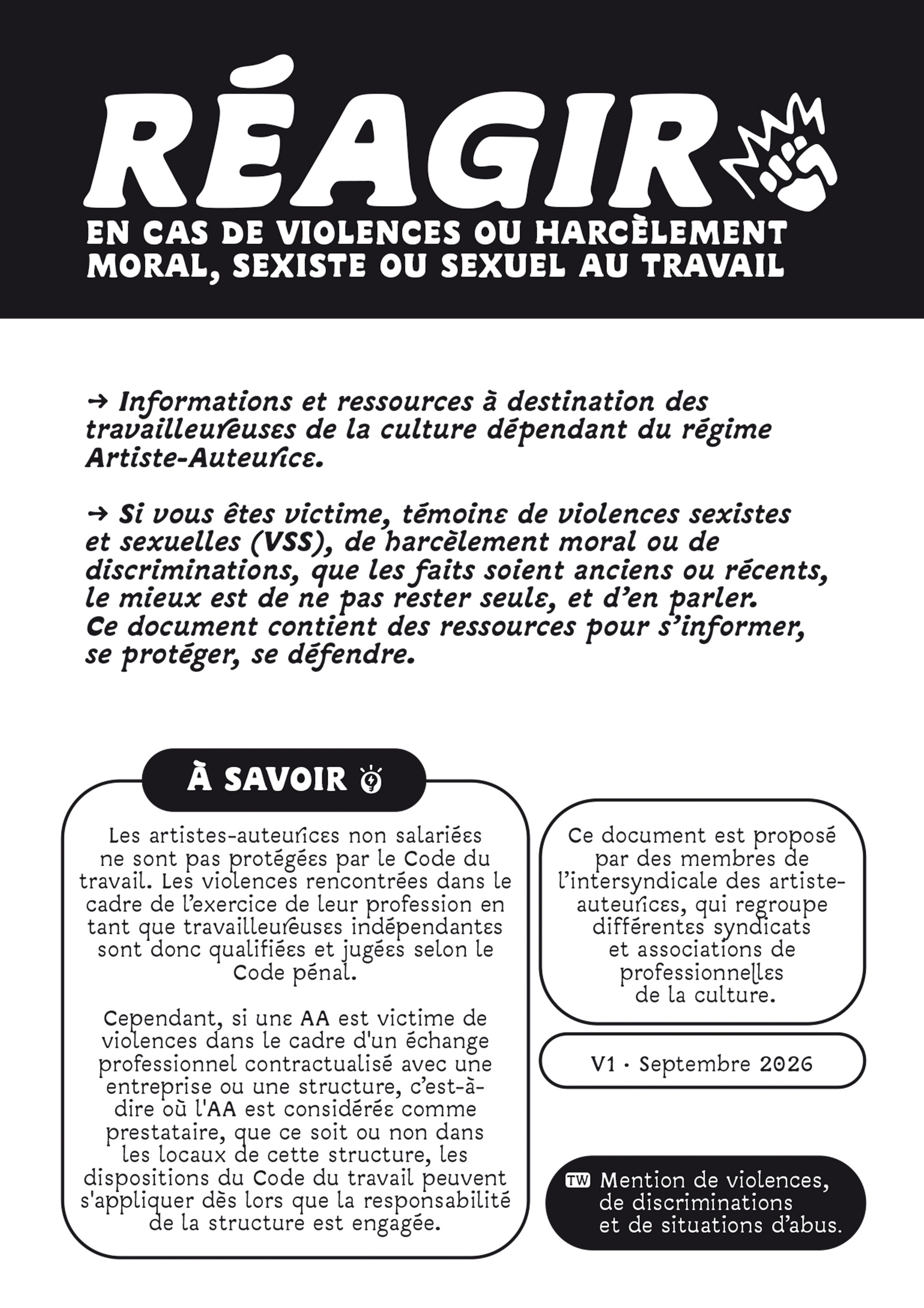 Réagir VSS